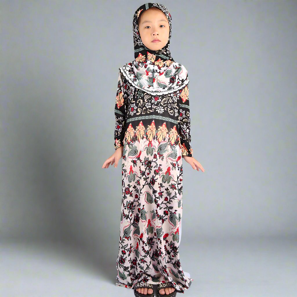 Kids Floral Robe