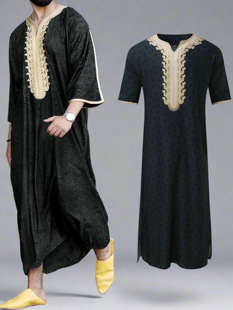 Short Sleeve Arab Style Robe