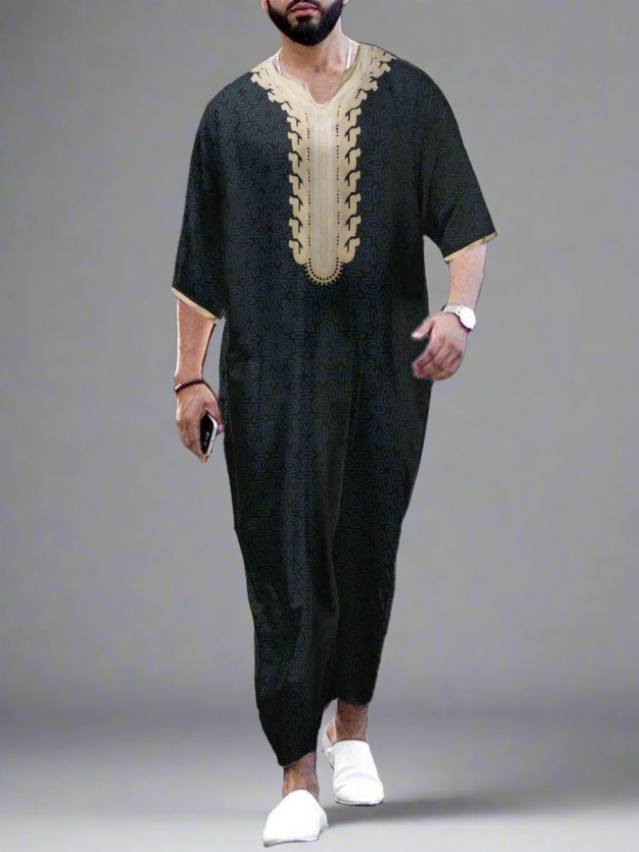 Short Sleeve Arab Style Robe